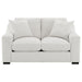 Ashlyn - Fabric Upholstered Track Arm Loveseat - Sand - Simple Home Plus