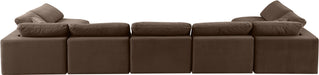 Comfy - 7 Piece Velvet Modular Armless Sectional - Simple Home Plus