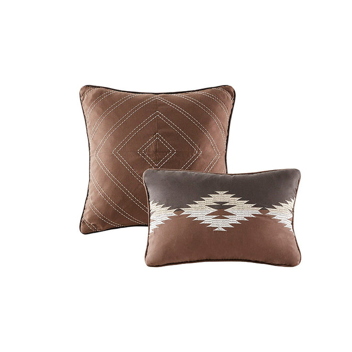 Bitter Creek - King Oversized Comforter Set - Gray / Brown - Simple Home Plus