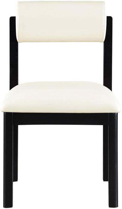 Roundhill - Faux Leather Dining Chair (Set of 2) - Black Frame - Simple Home Plus