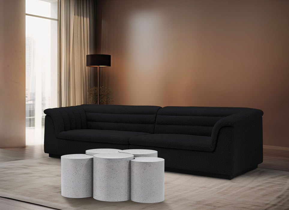 Dimple - 20" 5 Piece Modular Coffee Table - Terazzo Finish - Simple Home Plus