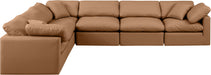 Indulge - Faux Leather 6 Piece Modular Corner Sectional - Simple Home Plus