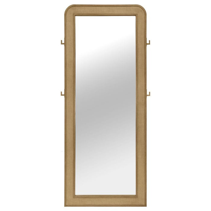 Arini - Cane Weave Full Length Standing Floor Mirror - Simple Home Plus