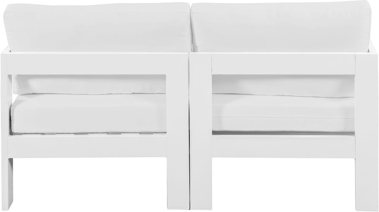 Nizuc - Outdoor Patio 2 Seat Modular Sofa With White Frame - Simple Home Plus