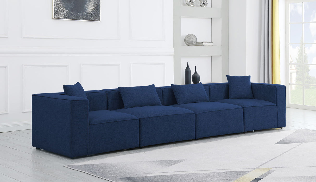 Cube - Linen Modular 4 Seat Sofa - Simple Home Plus