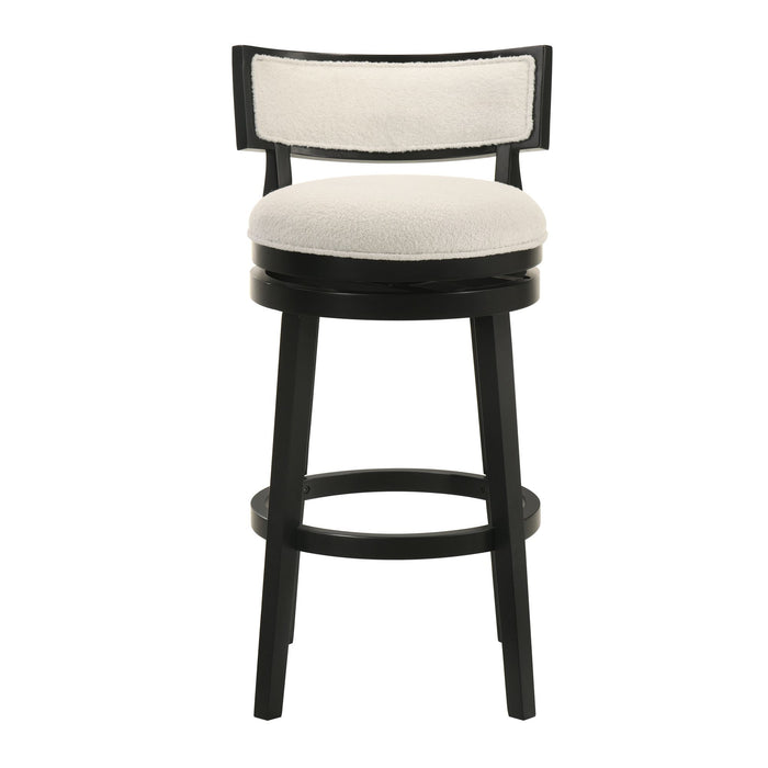 Noely - Modern Farmhouse Swivel Wood Bar Height Kitchen Bar Stool - Simple Home Plus