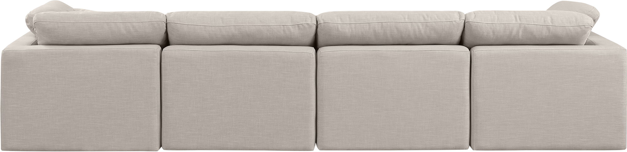 Indulge - Linen 4 Seat Modular Sofa - Simple Home Plus