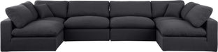 Comfy - 6 Piece Linen Modular Armless Sectional - Simple Home Plus