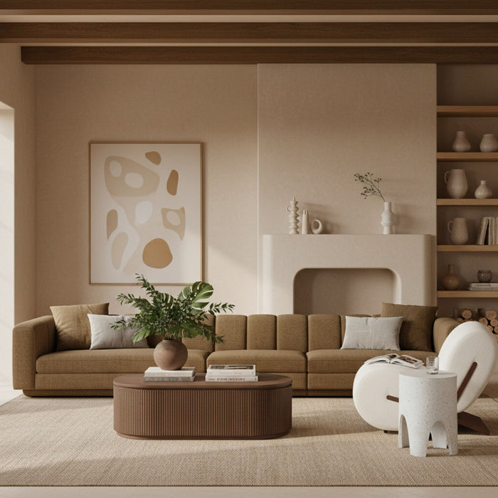 Modari - Sectional - Brown - Simple Home Plus