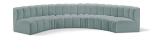 Arc - Faux Leather 6 Piece U-Shaped Modular Sofa - Simple Home Plus