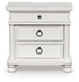 Rowlenstown - Three Drawer Night Stand - Simple Home Plus