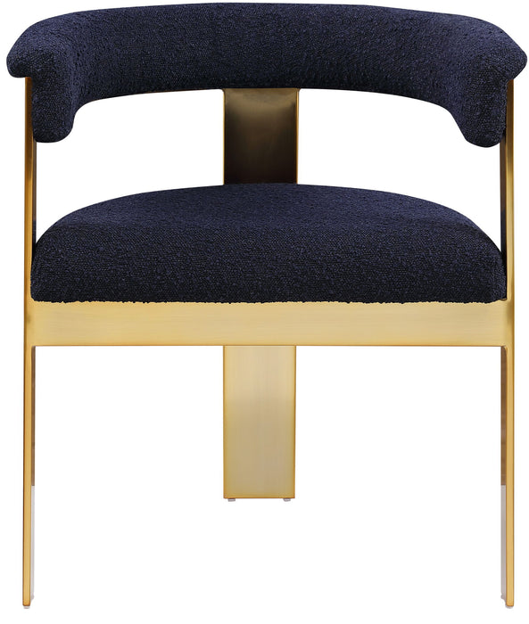 Romeo - Boucle Dining Chair With Gold Base (Set of 2) - Simple Home Plus