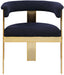 Romeo - Boucle Dining Chair With Gold Base (Set of 2) - Simple Home Plus