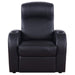 Cyrus - Upholstered Track Arm Recliner - Black - Simple Home Plus