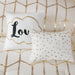 Raina - King Brushed Microfiber Printed Comforter Set - Ivory / Gold - Simple Home Plus
