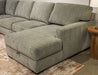 Stringer - RAF Corner Chaise With Storage - Moss - Simple Home Plus