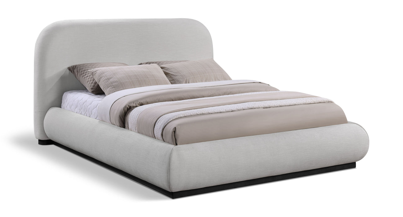 Vaughn - Chenille Bed With Black Base - Simple Home Plus