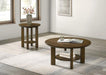 Ottowa - Round Wood Coffee Table Set - Simple Home Plus
