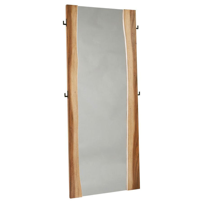 Winslow - Standing Floor Mirror - Smokey Walnut - Simple Home Plus