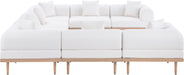 Laguna - 8 Piece Resilient Water Resistant Fabric 142" Upholstered Outdoor Patio Modular Sectional - Simple Home Plus