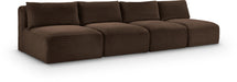 Shaggy - 4 Seat Modular Armless Sofa - Simple Home Plus