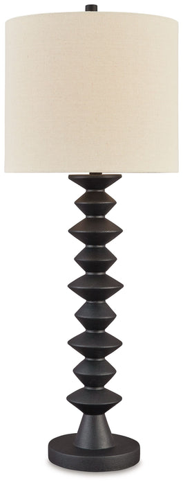 Luanndon - Black - Poly Buffet Lamp - Simple Home Plus
