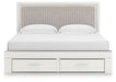 Zuraleus - Upholstered Panel Platform Storage Bed - Simple Home Plus