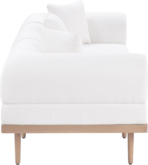 Laguna - 3 Piece Resilient Water Resistant Fabric 106.5" Upholstered Outdoor Patio Modular Sofa - Simple Home Plus