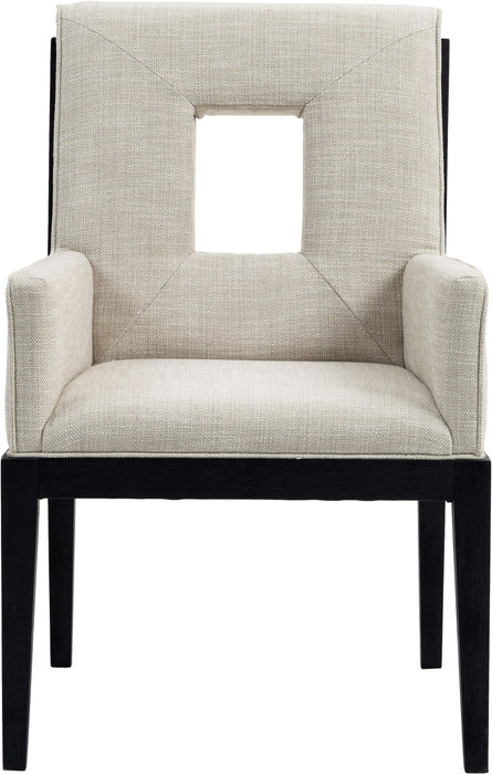 Gwendolyn - Dining Arm Chair With Black Frame - Simple Home Plus