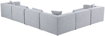 Cube - Linen 6 Piece Modular Corner Sectional - Simple Home Plus
