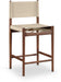 Rawlins - Counter Stool - Walnut Frame - Simple Home Plus