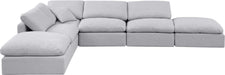Indulge - Linen 6 Piece Modular Armless Sectional - Simple Home Plus
