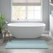 Splendor - 24" x 44" Tufted Reversible Bath Rug - Blue - Simple Home Plus