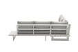 Maldives - Water Resistant Outdoor Patio Sectional With White Frame - Simple Home Plus
