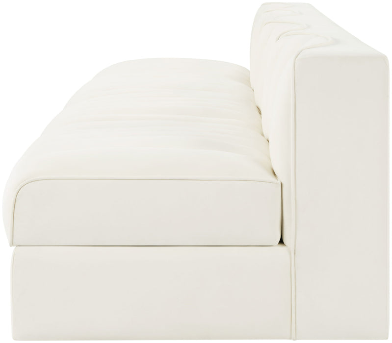 Rummi - Armless Velvet Performance Fabric Upholstered 4 Piece Modular Sofa - Simple Home Plus