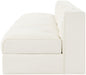 Rummi - Armless Velvet Performance Fabric Upholstered 4 Piece Modular Sofa - Simple Home Plus