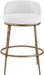 Ferro - Performance Fabric Upholstered Bar Stool - Antique Brass - Simple Home Plus