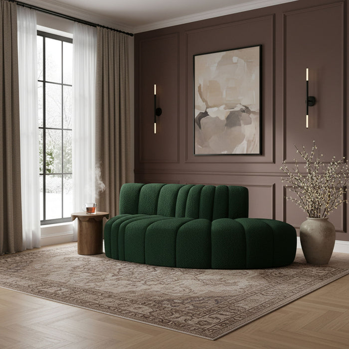 Arc - Boucle Fabric 3 Piece Modular Sofa - Simple Home Plus
