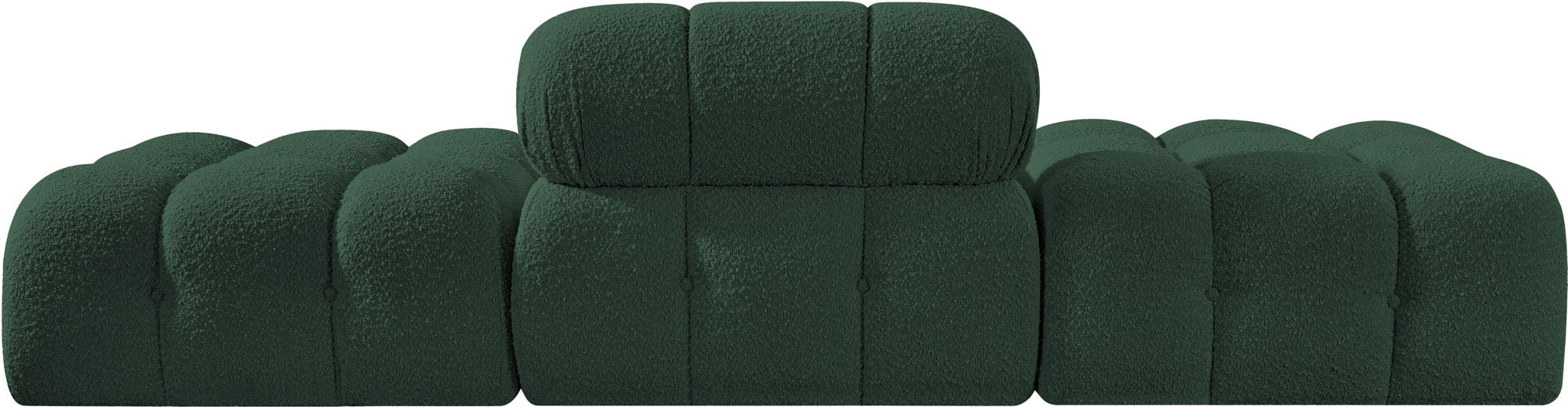 Ames - 3 Piece Boucle Upholstered Modular Sofa With 2 Backless Seats - Simple Home Plus
