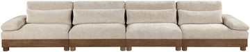 Turin - Chenille Fabric Upholstered Modular Sectional - Taupe - Simple Home Plus