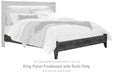 Baystorm - King Panel Footboard w/Rails - Gray - Simple Home Plus