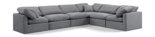Indulge - Velvet 6 Piece Modular Corner Sectional - Simple Home Plus