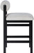 Roundhill - Fabric Counter Stool - Black Frame - Simple Home Plus