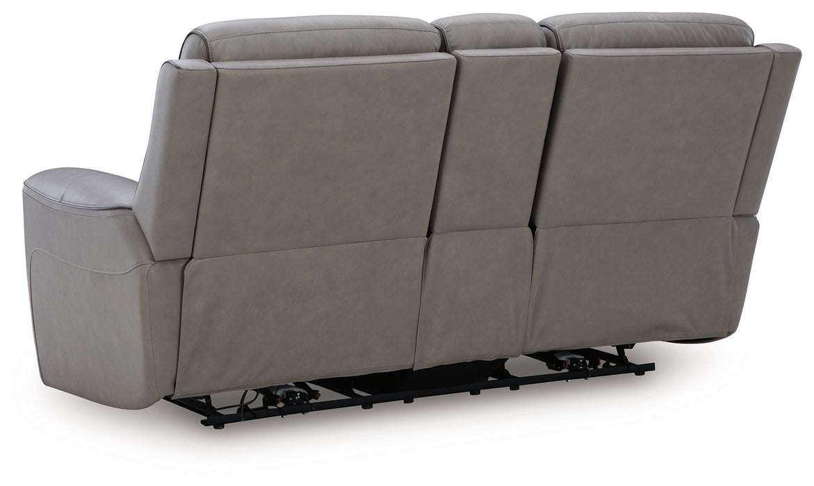 5Z-Comfort - Relaxation - Power Reclining Loveseat with Console / Adj Headrest - Simple Home Plus
