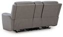 5Z-Comfort - Relaxation - Power Reclining Loveseat with Console / Adj Headrest - Simple Home Plus