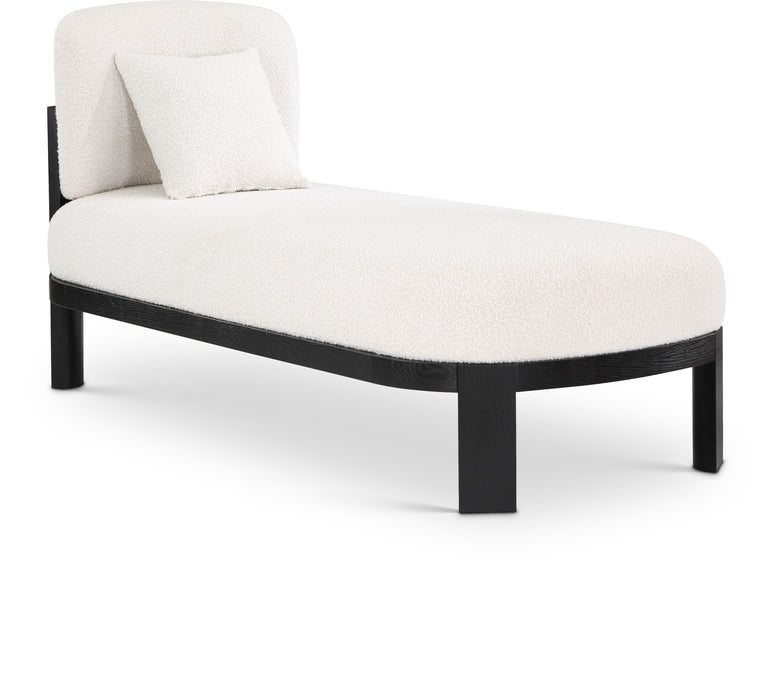 Maybourne - Chaise / Bench With Black Frame - Simple Home Plus