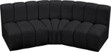 Arc - Faux Leather 3 Piece Modular Corner Sofa - Simple Home Plus