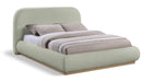 Vaughn - Chenille Bed With Natural Base - Simple Home Plus