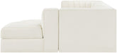 Rummi - Velvet Performance Fabric Upholstered 4 Piece Modular Sectional, With Reverse Corner Chair - Simple Home Plus