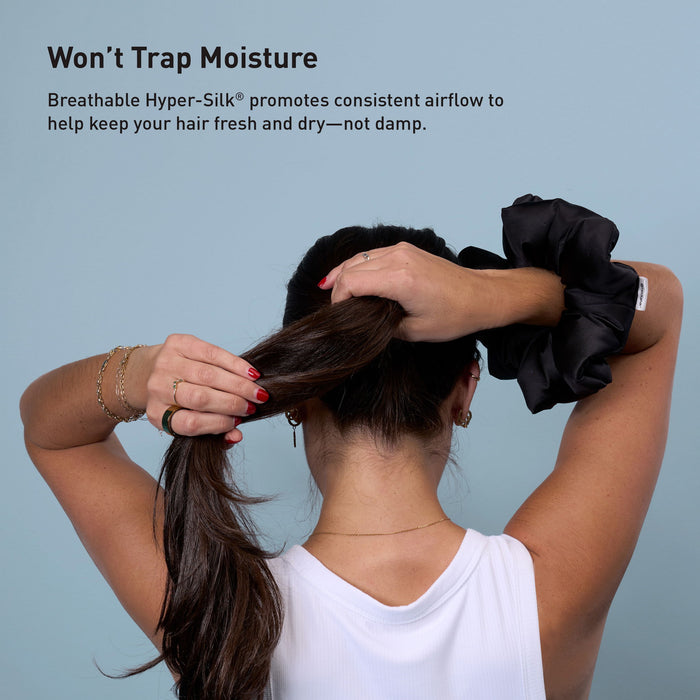 Hyper-Silk - Plush Performance Scrunchie - Black - Simple Home Plus